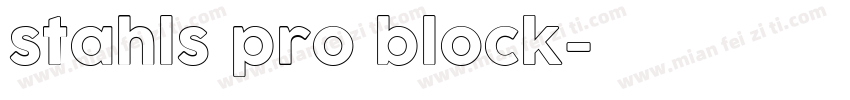 stahls pro block字体转换